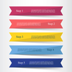 Vector lines arrows infographic.