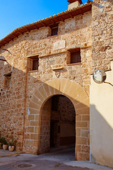 Fototapeta na wymiar Beceite village in Teruel Spain in Matarrana