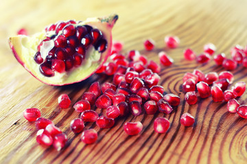 fruit fresh red pomegranate