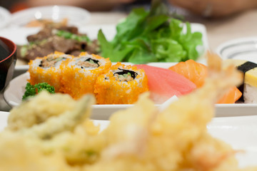 sushi on white plate