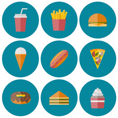 Fast food icons