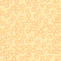 Seamless wallpaper textile surface pattern with dots flowers