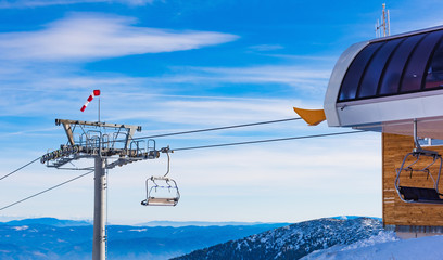 chair lift for skiing