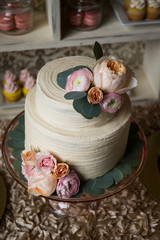 Obraz na płótnie Canvas Wedding dessert cake frosting yummy food event party eat