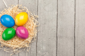 Colorful easter eggs