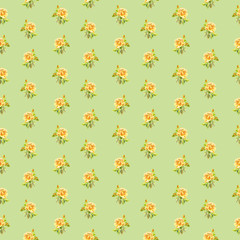 Seamless floral pattern with little watercolor roses. Used for b