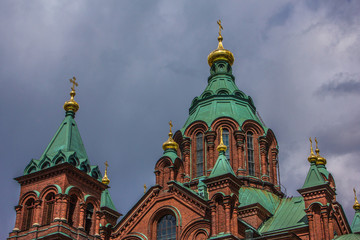Fototapeta na wymiar Uspenski Kathedrale in Helsinki 2