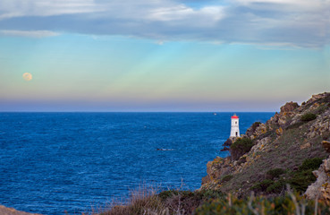 Fototapeta na wymiar Lighthouse of Capo Ferro