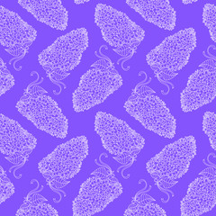 Amazing branches of lilac flowers in violet colors. Good for wal