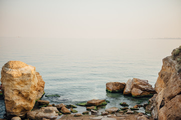 Beautiful seascape. Composition of nature. sunset