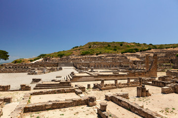 Fototapeta na wymiar Ancient city of Kameiros on the island of Rhodes.