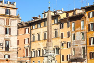  Pantheon temple square in Rome Piazza rotonda