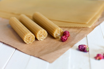 scented candles made from natural beeswax