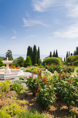 The area near Vorontsov Palace in Yalta