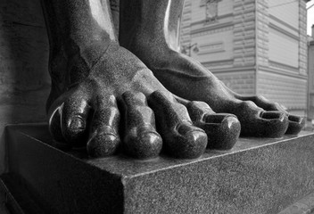 Part of the Atlas statue  in ST.Petersburg