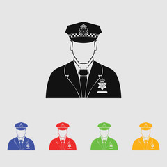 England Policeman Vector icon