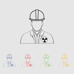 Engineer vector icon