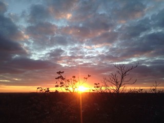 Sunset in suburban Leipzig