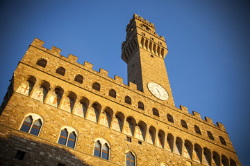 Fototapeta premium Toscana,Firenze,Palazzo Vecchio,sede del municipio e museo.
