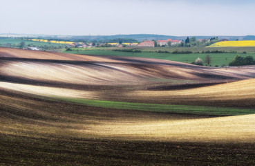 Czech Republic. South Moravia. The fields near the village Hovorany