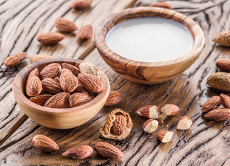 Almond nuts.