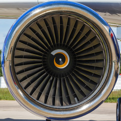 jet engine passenger plane © miklyxa