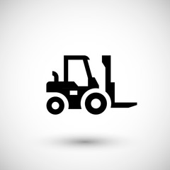 Forklift loader icon