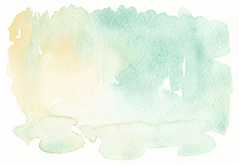 light tones faded yellow green watercolor background