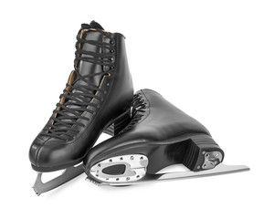 Black figure skates