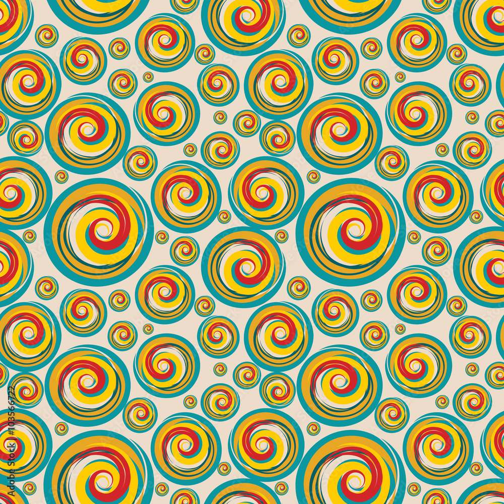 Poster retro seamless pattern