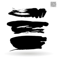 Fototapeta premium Watercolor strokes and texture. Vector design.