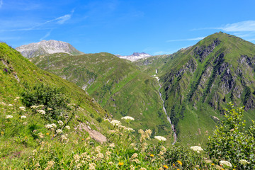 Naklejka na ściany i meble Blick vom Gotthardpass
