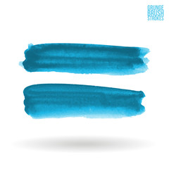 Watercolor strokes and texture. Vector design.