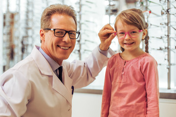 At the ophthalmologist