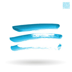 Watercolor strokes and texture. Vector design.