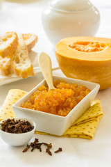 Pumpkin jam with cloves for breakfast