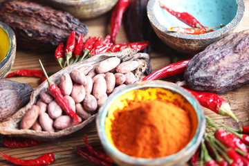 cacao and chili