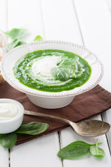 Spinach soup
