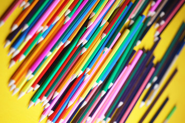 abstract color, color pencils