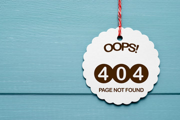 Error 404  – Page not found - obrazy, fototapety, plakaty