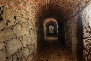Tunnel under fortress Klodzko in Poland