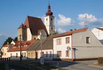 Church of the Assumption in the Trhove Sviny, South Bohemia, Czech republic