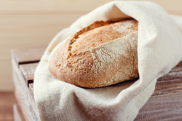 Fresh unleavened bread with bran