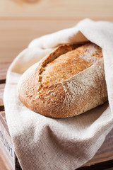 Fresh unleavened bread with bran