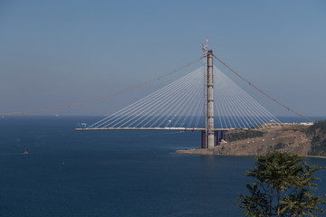 Construction of Yavuz Sultan Selim Bridge