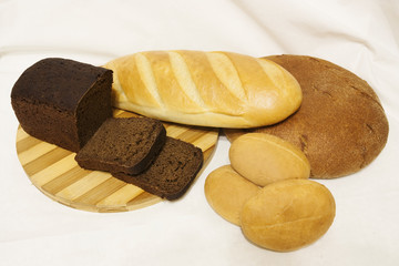 The bread on the table