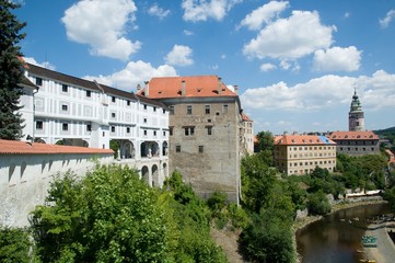 Fototapeta na wymiar Castle Cesky Krumlov in southern Bohemia, Czech Republic