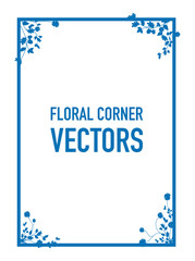 floral corners background