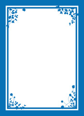 floral corners background