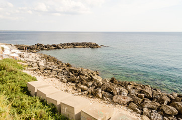 Scenic view of Gallipoli waterfront, Salento, Italy
